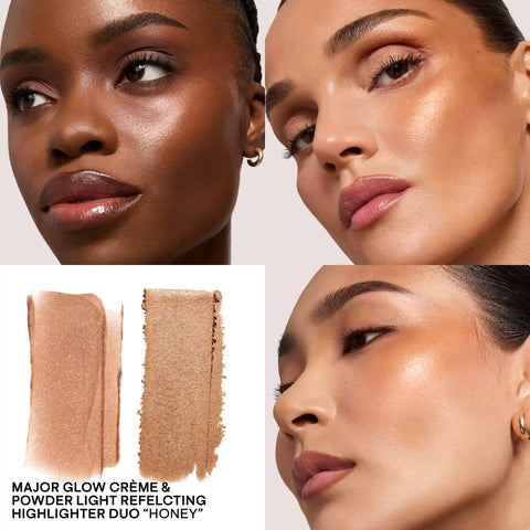 Major Glow Crème & Powder Light Reflecting Translucent Highlighter Duo