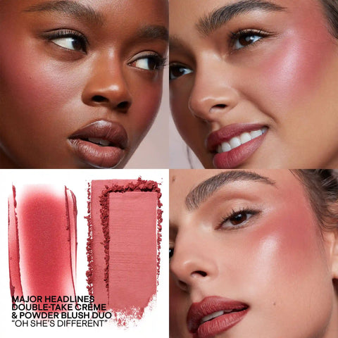 Major Headlines Double-Take Crème & Powder Blush Duo